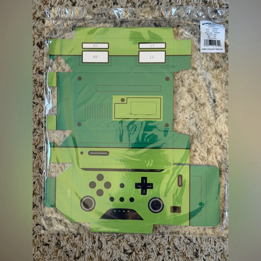 🎮 Gamer Party Controller-Shaped Cardstock Favor Boxes, 6